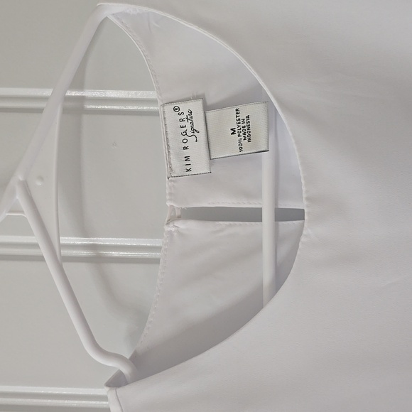 5 For 25 Kim Rogers Women's White Top Medium - Picture 3 of 4